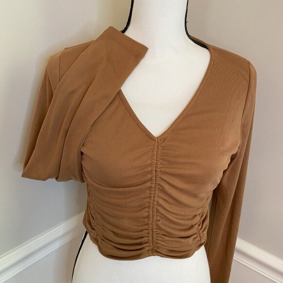 Cinched Front Crop Top size Large Nordstrom - Picture 1 of 7